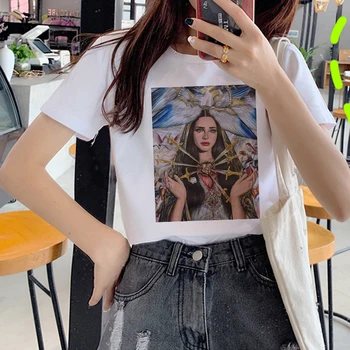 Lana Del Rey tshirt majica s kratkimi rokavi ženske ulične japonski harajuku kawaii kawaii t shirt estetske grafični tees ženske