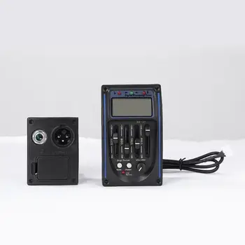 LC-4 4 Band, Akustične Kitare, Pickup Preamp EQ LCD Sprejemnik Sistem z Mikro Telefon Pickup Izenačevalnik, Akustične Kitare Dodatki