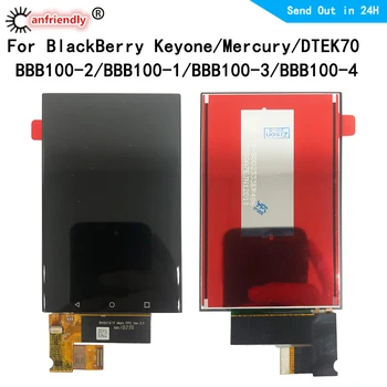LCD Za BlackBerry Keyone DTEK70 Za BlackBerry živo Srebro LCD Zaslon+ekran na Dotik Zaslon Replacment Računalnike modul, Montaža