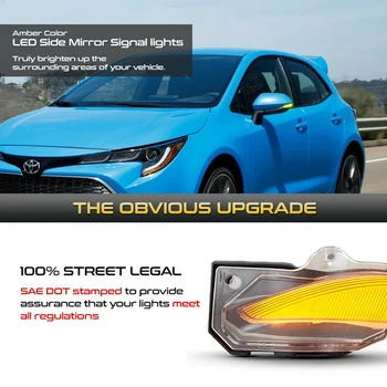 LED Dinamični Ogledalo Vključite Opozorilne Luči Blinker Žarnice Teče Voda Blinker Za Toyota Corolla Sienta XP170 Yaris XP210 2019-2021