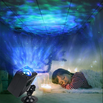 LED Galaxy Fazi Učinek Razsvetljavo Strobe Laserski Projektor Noč Disco Krogla Božični Praznik luči Za DJ Party