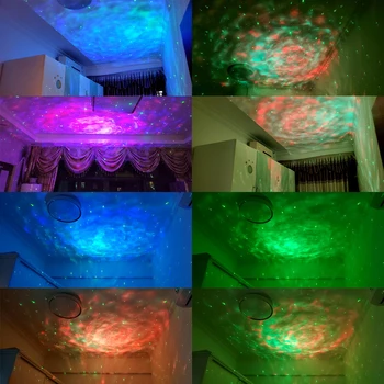 LED Galaxy Fazi Učinek Razsvetljavo Strobe Laserski Projektor Noč Disco Krogla Božični Praznik luči Za DJ Party