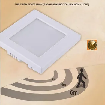 Led Inteligentni Kotu Korak Svetlobe Radarski Senzor Za Osvetlitev Stopnišč Stopnišče Hodnik Footlight Zunanja Notranja Stenske Svetilke Rov Luči