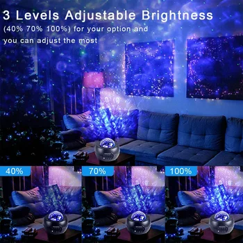 LED Projektor Svetlobe Noč Lahka Bluetooth Predvajalnik Glasbe Počitnice Stranka Božični Party Vzdušje Svetlobe