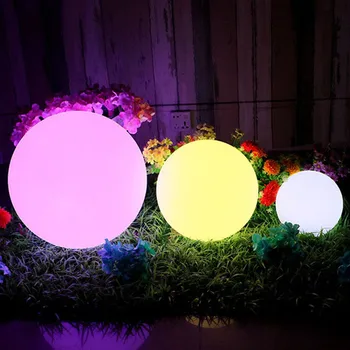 LED Prostem Vrt Krajine Lahka Akumulatorska Daljinski upravljalnik RGB vodoodporna LED Bazen Plavajoče Žogo Vrtne Svetilke Poti