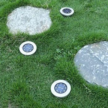 LED Sončne Pokopan Svetlobe Vrt Tal Cestne Svetilke pod zemljo Lahka Nepremočljiva Tla Pot Pot Dvorišče Travnik Razsvetljavo