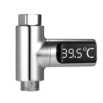 LED Zaslon Vodo Tuš Termometer Self-proizvodnjo Električne energije, Temperatura Vode Monitor Energy Smart Meter termometer