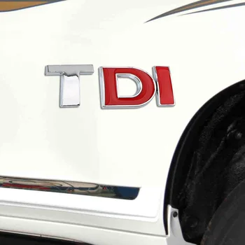 LEEPEE 3D Kovine za VW Golf JETTA PASSAT MK4 MK5 MK6 Avto Nalepke TDI Logotip Nalepko Emblem Značko Turbo Neposredno Vbrizgavanje Reflektivni