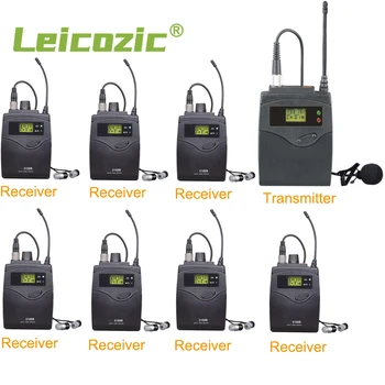 Leicozic Profesionalno turistično vodenje Sistema Wirelss Lavalier Mikrofon 3100 Serires Mono UHF Bodypack Oddajnik Simultano Prevajanje