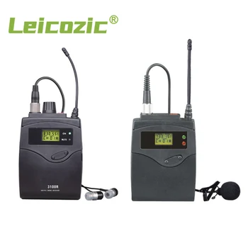 Leicozic Profesionalno turistično vodenje Sistema Wirelss Lavalier Mikrofon 3100 Serires Mono UHF Bodypack Oddajnik Simultano Prevajanje