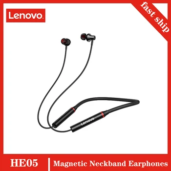Lenovo HE05 Bluetooth 5.0 Neckband Brezžične Slušalke Stereo Magnetni Slušalke Športne Teče Slušalka z šumov Mikrofona