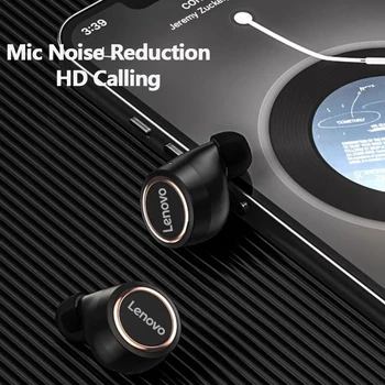 Lenovo LP12 Brezžične Slušalke IPX4 Nepremočljiva Čepkov Šport, Glasbo, Slušalke TWS Fone Bluetooth 5.0 Digitalni Zaslon Priključek za Slušalke