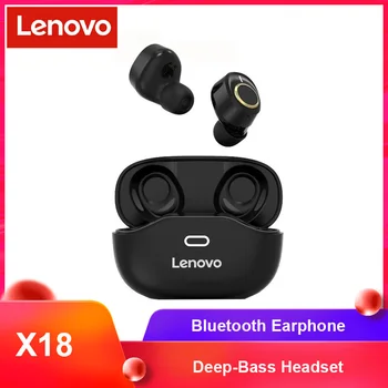Lenovo X18 Slušalke Pravi Brezžični Bluetooth TWS 5.0 Slušalke šumov Globoki-Bas Slušalke Nepremočljiva S Polnjenjem Polje