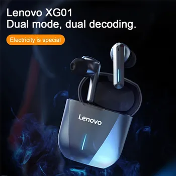 Lenovo XG01 TWS Slušalke Brezžične Bluetooth 5.0 Slušalke Gaming Slušalke Športi, Hi-fi Zvok vgrajeni Mikrofon Čepkov z LED Luči