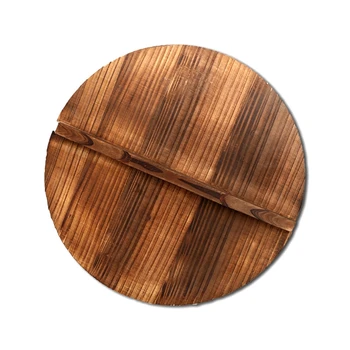 Lesene lesa zajema Ročno jelka anti-oparinami loncu kritje vok pokrov hypotenuse železa, lesa, pokrov iz železa vok lesene pan pokrov