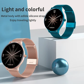 LIGE 2020 Novo Poln krog zaslon na dotik Barvni Zaslon Smart Gledam Ženske moški Šport, Srčni utrip, Krvni Tlak Nepremočljiva Smartwatch