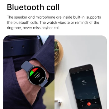 LIGE Bluetooth za Sprejem Klicev Pametno Gledati Moške Poln na Dotik Klic Klic Fitnes Tracker IP68 Vodotesen 5G ROM Smartwatch za xiaomi