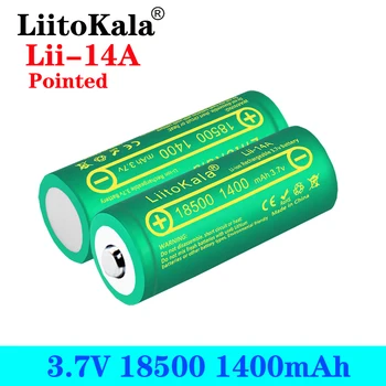 LiitoKala Lii-14A 18500 1400mAh 3,7 V 18500 Baterije Baterije za ponovno Polnjenje Recarregavel Litij-Li-ionska Batteies Za LED Svetilka