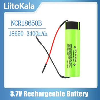 Liitokala novo izvirno NCR18650B 3,7 V 3400mAh 18650 polnilna litijeva baterija za mobilni baterije + DIY Linie