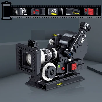 Lin 00906 Letnik Digitalno Video Kamero, Model Stroja znanstvene Zbirke DIY Mini Bloki, Opeke Stavbe Igrača za Otroke, št Polje