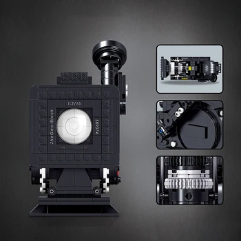 Lin 00906 Letnik Digitalno Video Kamero, Model Stroja znanstvene Zbirke DIY Mini Bloki, Opeke Stavbe Igrača za Otroke, št Polje