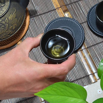 Litega Železa Tea Cup Japonski Čaj Skodelice Drinkware Kitajski Ročno Kung Fu Čaj Skodelica Čaja Pribor Kitajski Vino Skodelice