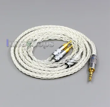LN006427 99% Čistega Srebra XLR 2,5 mm 4.4 mm 3,5 mm 8 Core Slušalke Slušalke Kabel Za Sennheiser HD700