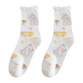 Lolita nogavice ženske cev nogavice ins plima spomladi in jeseni čistega bombaža Japonski lepe poletne tanke Lolita čipke nogavice