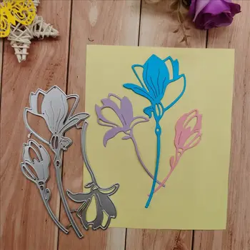 Lotus Rezanje Kovin Matrice za DIY Scrapbooking Album Papir, Kartice, Dekorativni Obrti Reliefi Die Kosi
