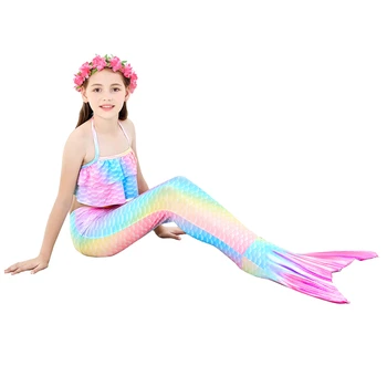 LovelyGirl 2021 Dekleta Kopalke morska deklica Rep Princesa Obleko z Monofin Otroci Stranka morska deklica Cosplay Kostum Kopalke Rojstni dan
