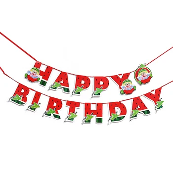 Lubenica Stranka Razpoložljivi Namizna Nastavite Happy Birthday Party Okraski Banner Cupcake Toppers za 10 osebe, Osebe