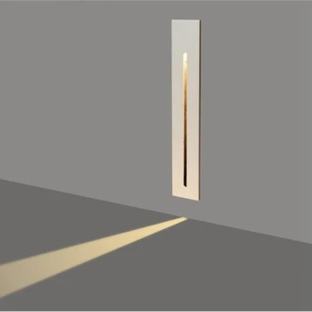 LukLoy LED Talna Svetilka Pravokotne Aluminija Vgrajeni Koridor Kotu Steno Llamp Stopnicah Hotel Kotu Svetilke Korak Noč Svetlobe