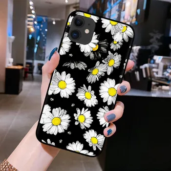 Luksuzni Daisy Ljubimec Cvet NOV Telefon Primeru za iPhone Mini 12 11 Pro XR X XS Max 8 7 6S Plus SE 2020 Mehko TPU Silikon Primeru Capa