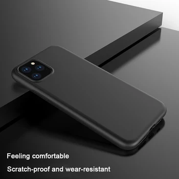 Luksuzni Mat Mehko Silikonsko Ohišje Za iPhone se 2020 XS Max XR 11 Pro Black TPu Ohišje Za iPhone SE 2020 8 7 6 6S Plus 5 5S SE 11 X