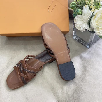 Luksuzni Oblikovanje nove ženske sandali ženske, natikači, čevlji za ženske 2021 ženske čevlje zunanji oblikovalec čevljev sandales športni copati