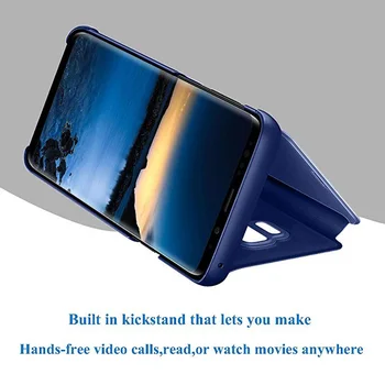 Luksuzni Pogled Smart Flip Primeru Za Samsung Galaxy A32 A52 A72 A42 A12 A02 A02S M51 M31 A31 A21S S20 FE S21 Plus Ultra A51 A71 M31S