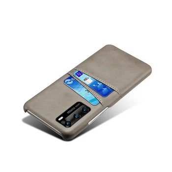 Luksuzni Slim Card Primeru Telefon za Huawei P40 P30 P20 Mate 20 30 pro lite plus Mehka Ultrathin Veganska PU Usnja, Hrbtni Pokrovček Fundas