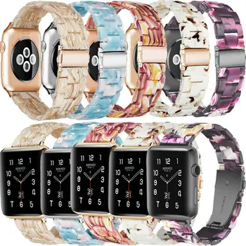 Luksuzni želvovine Smolo Šport Pasu Trak Zapestnica Za Apple Watch Serija 1 2 3 4 5 6 SE iwatch 38 mm/40 mm/42mm/44 mm
