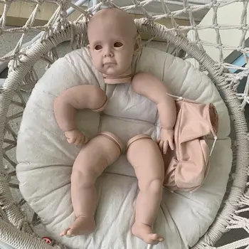 Lutka S Krpo Telo DIY 28 Cm Odprte Oči Mehko Pravi Kože Veren Novorojenčka Igrače Božično Darilo