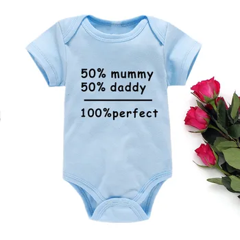 Luštna Obleka za Dojenčke Newborn Baby Poletnih Oblačil Mamici, Očka kot Nalašč Bombaža, za Malčke Dekliška Kostum Otrok Jumpsuits 0-24M