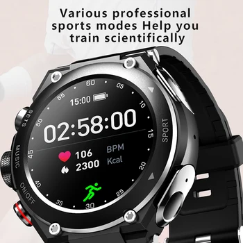 LYKRY T92 Smartwatch 1.28 palčni TWS Slušalke Bluetooth, združljiva Klic 380mAh Ure Telesne Temperature Moški Gledajo Za Android ios