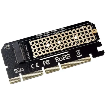 M. 2 PCIE SSD Adapter Aluminijeve Zlitine Lupini LED Razširitveno Kartico, Računalnik Adapter Vmesnik M. 2 NVMe SSD NGFF, Da PCIE 3.0 X16 Riser