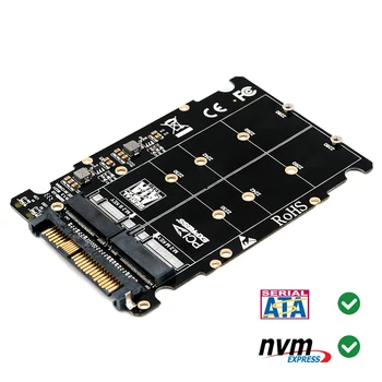 M2 SSD za U. 2 Adapter 2 v 1 M. 2 NVMe SATA-Bus NGFF SSD da PCI-e U. 2 SFF-8639 PCIe M. 2 Adapter Pretvornik za Namizne Računalnike