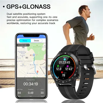 M5S GPS Smartwatch Moških S Kartice SIM Fitnes Kompas, Barometer Altitude Pametno Gledati Ženske 2021 za Android Xiaomi