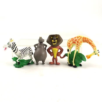 Madagaskar Živali Slika Živalskem Vrtu Lev, Zebra, Žirafa Anime Zbirka Številke Lev Alex Marty Žirafa Melman Hippo Gloria Srčkan Model