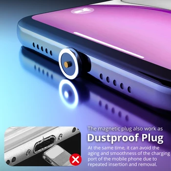 Magnetni Kabel za Polnjenje, Tip C Magnetno Kabel Za Samsung Mobilni Telefon Xiaomi Polnilnik, Mikro USB Magneta Kabel Za iPhone Huawei