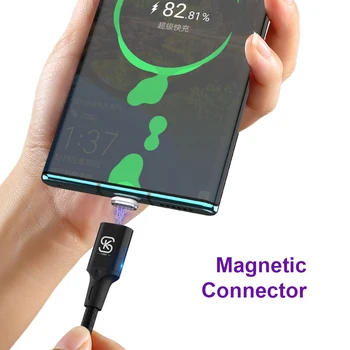 Magnetni Kabli 3 v 1 Micro usb Tip C 3A 5A Super Hitro Polnjenje Za iphone huawei Mate 30 P30 čast V30 telefon Podatkov, QC 4.0