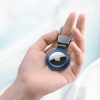 Magnetni Kovinske Zaščitne Airtag Primeru Za Airtags Kritje Keychain Držalo Za Apple Tracker Anti-izgubljene Naprave Za AirTag Primeru
