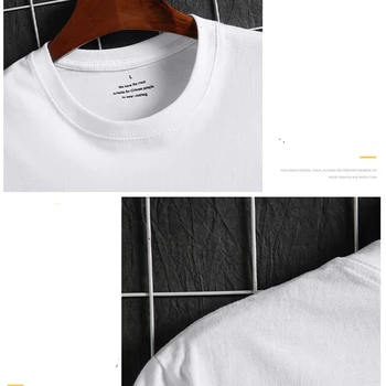 Majica za Moške, Modni 2021 Poletje Novo Tshirt Cotton Tee Srajce Udobno, Visoko Kakovostno T-majice Anime Srajce Moške Oblačila
