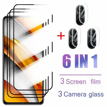 Malo f3 stekla za xiaomi poco f3 objektiv kamere kaljeno steklo Pocophone x3 pro screen protector poko m3 pro x f m 3 varnostno steklo